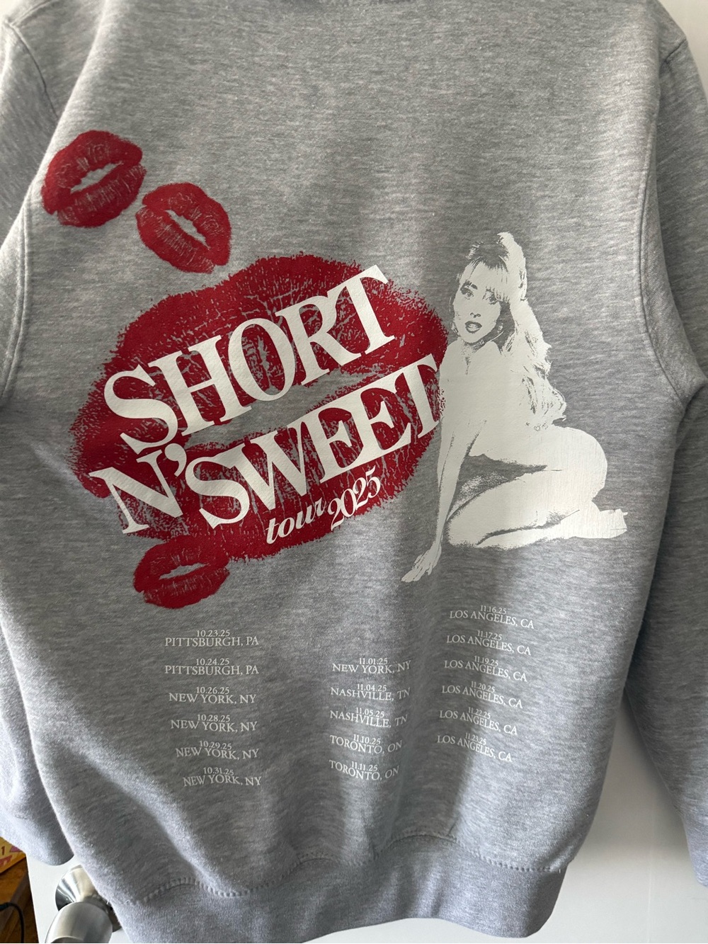 Sabrina Carpenter Gray Zip-Up Hoodie - Picture 4 of 4